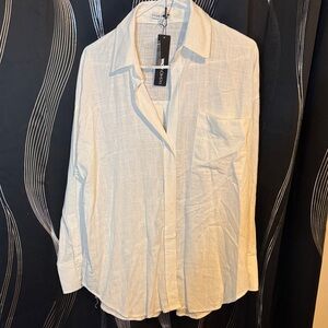 Hugo Boss Cream Casual Button Down Shirt